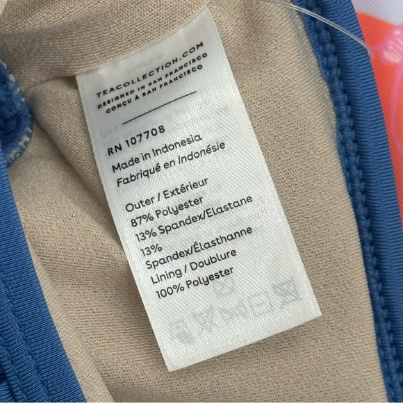 Tea Collection Girls Rash Guard Baby Swim Set 12-18 Mo Butterfly Orange Blue NWT - Picture 4 of 11